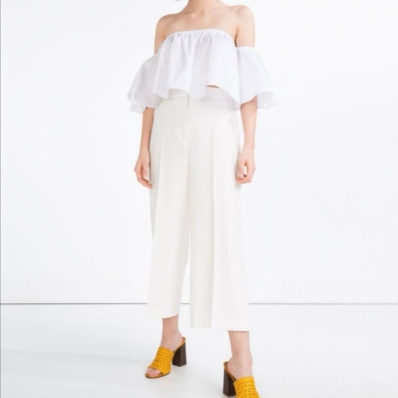 Zara Tops - Zara Poplin Off Shoulder Top
